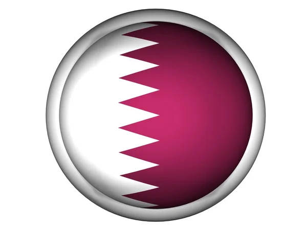 Bandeira nacional de Qatar — Fotografia de Stock