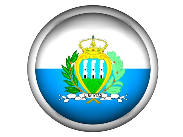 Bandeira Nacional de San Marino — Fotografia de Stock