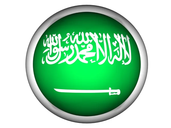 Nationalflagge von Saudi-Arabien — Stockfoto