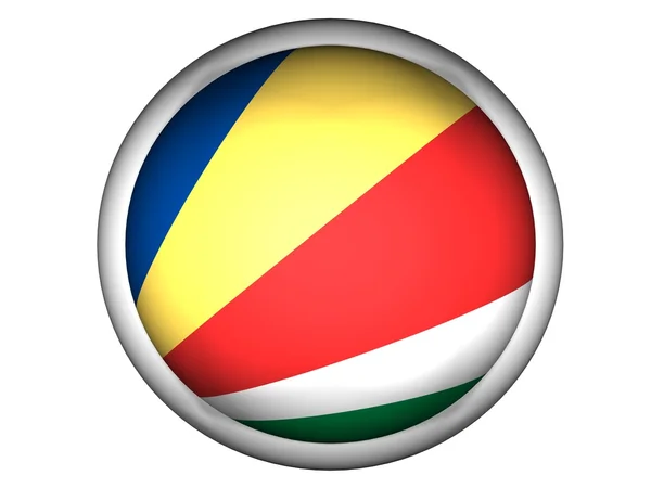 National Flag of Seychelles — Stock Photo, Image
