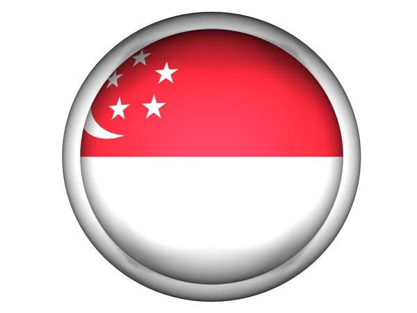 National Flag of Singapore — Stock Photo, Image