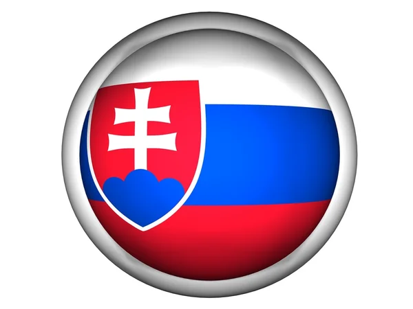 Національний прапор Словаччини — стокове фото