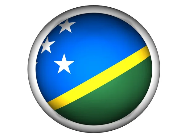 Національний прапор Соломонових Островів — стокове фото