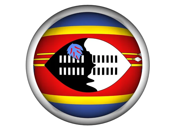 Bandera Nacional de Swazilandia — Foto de Stock