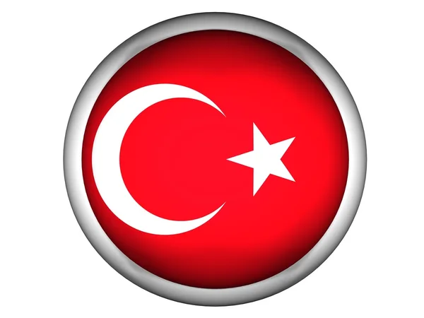 Національний прапор Туреччини — стокове фото