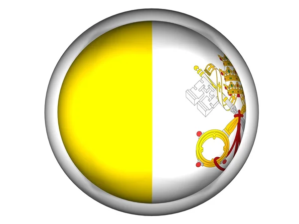 Nationella flagga Vatikanstaten — Stockfoto