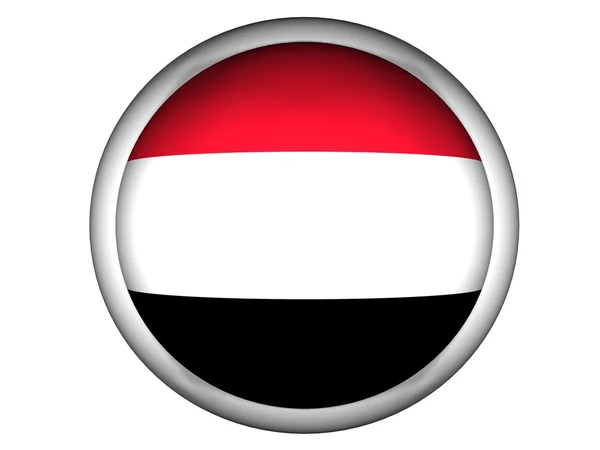 Bandiera nazionale dello Yemen — Foto Stock
