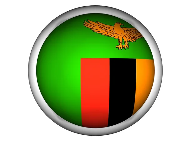 Státní vlajka Zambie — Stock fotografie