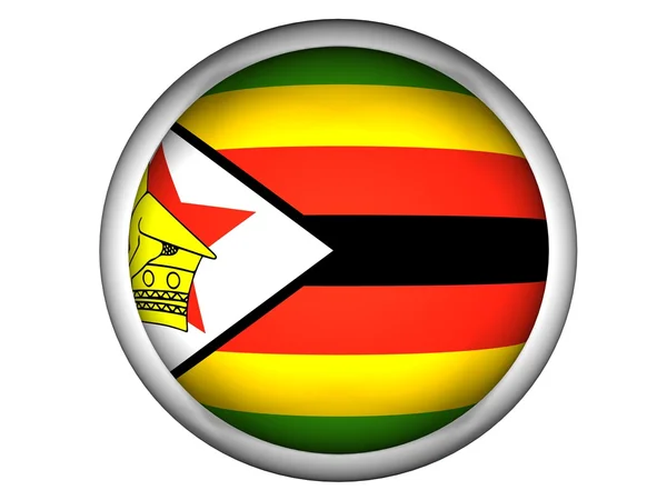 National Flag of Zimbabwe — Stock Photo, Image