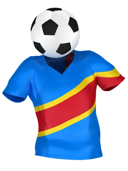 Fotbollslag demokratiska republiken Kongo — Stockfoto