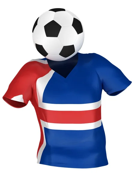 Equipa de Futebol da Islândia em todas as equipas — Fotografia de Stock