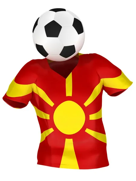 Tim Sepakbola Macedonia Seluruh Tim — Stok Foto