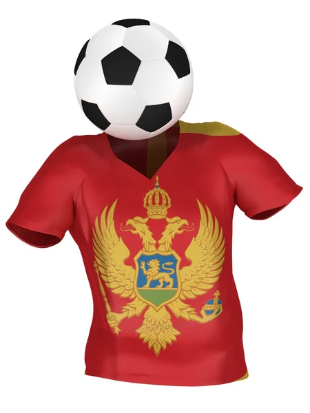 Fotbalový tým Černé hory | Všechny týmy — Stock fotografie