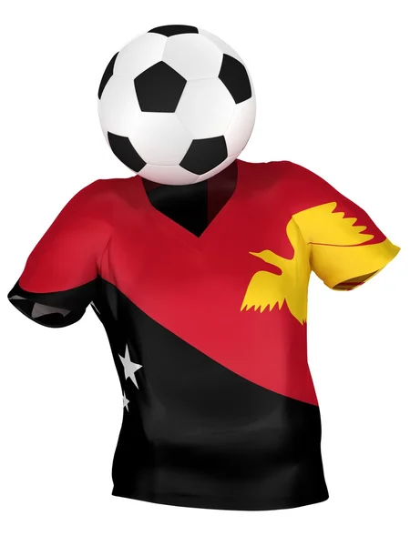 巴布亚新几内亚的足球队 — 图库照片