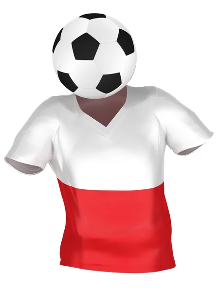 Drużyna piłkarska Polska | Wszystkie zespoły — Zdjęcie stockowe