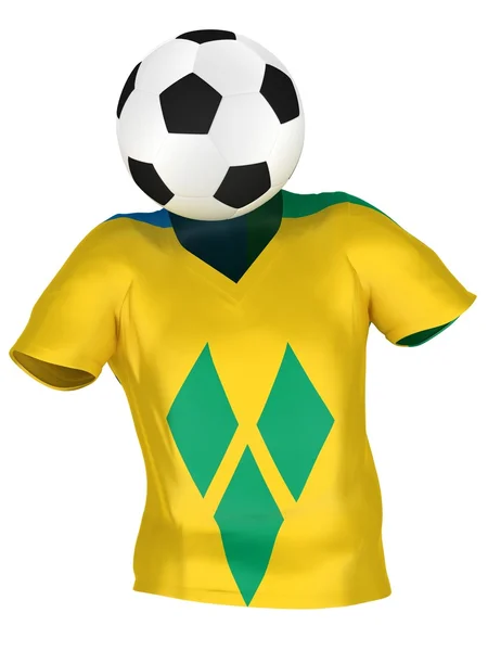Soccer Team of Saint Vincent — Stock Photo, Image