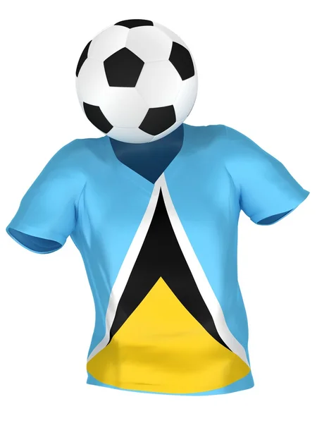 Футбольная команда Сент-Люсии по футболу — стоковое фото