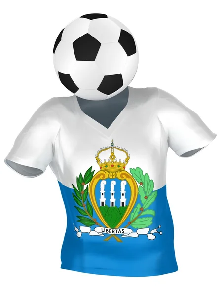 Tim Sepakbola San Marino Seluruh Tim — Stok Foto