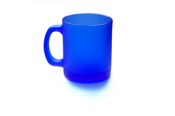 Dark blue mug on a white background — Stock Photo, Image