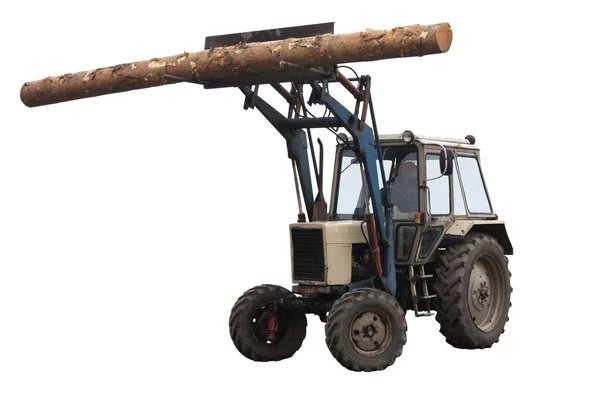 Tractores cargas de madera — Foto de Stock