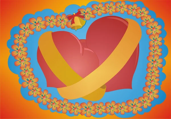 Betrothed heart — Stock Photo, Image