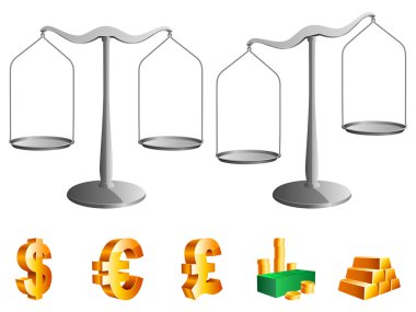 Vector scales. clipart