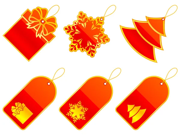 Vector Christmas labels. — Stock Vector