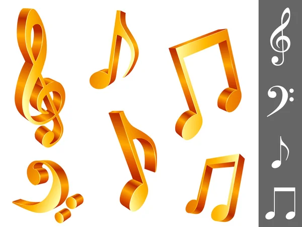 Music notes. — Stock Vector