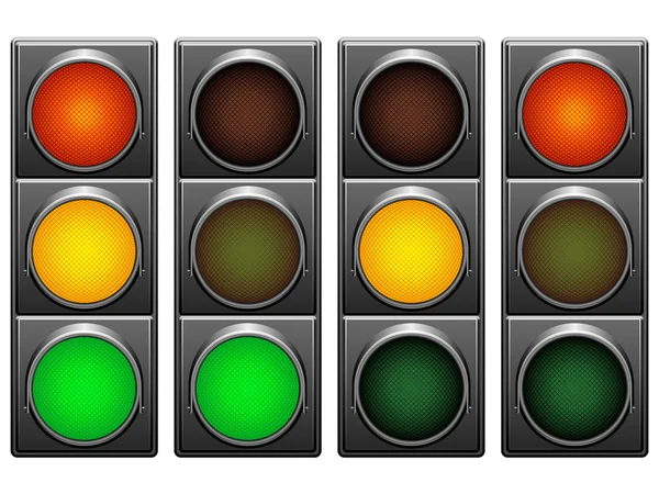 Traffic lights. — Stock Vector