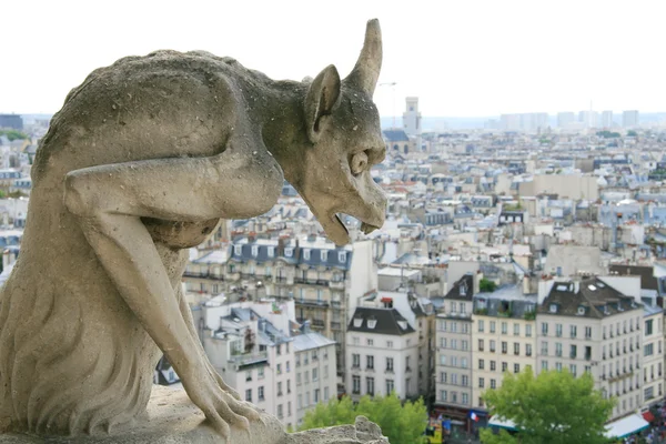Monster on Notre Dame de Paris — Stock Photo, Image