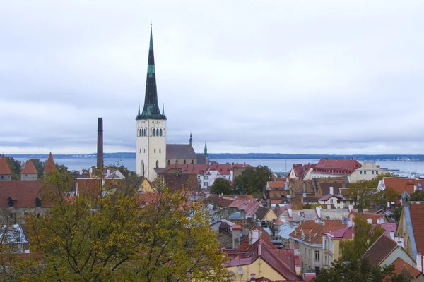 Tallinn skyline da cidade velha — Fotografia de Stock