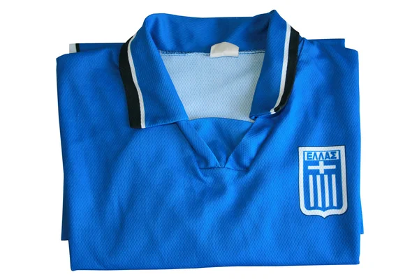 T-shirt grega da equipa de futebol — Fotografia de Stock