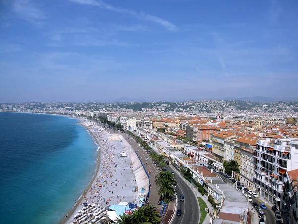 Panoramatický pohled pěkné město, Francie — Stock fotografie
