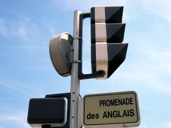 Słynnej Promenade des anglais — Zdjęcie stockowe