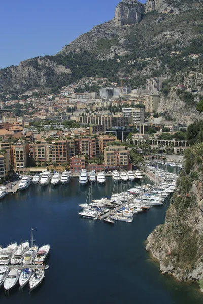 Přístav fontvieille v Monaku — Stock fotografie