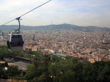 Aerial View To Barcelona clipart