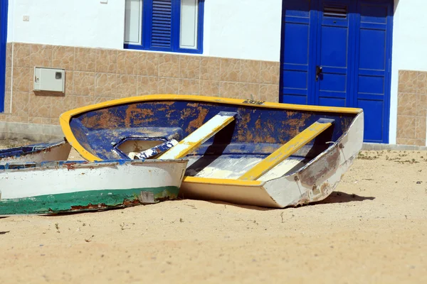 stock image Old Boats On The Sand