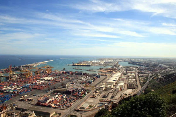 Вид с воздуха на гавань — стоковое фото