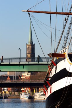 Ship On Weser River clipart