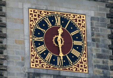 Clock On The Hamburg City Hall clipart