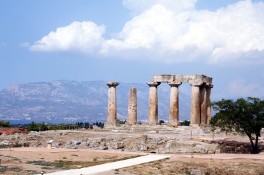 Antik corinth yılında apollo Tapınağı