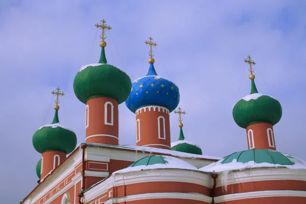 Roofs Of Russain Orthodox Church — Stock Photo, Image