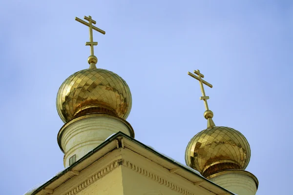 Telhados da Igreja Ortodoxa Russain — Fotografia de Stock