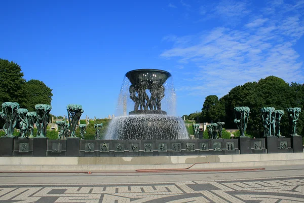 Fountain in Vigeland park — Stock Photo, Image