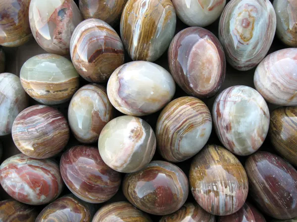 Huevos de piedra de ónix — Foto de Stock