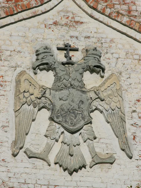 Double-headed Eagle on the wall — Stock Photo, Image