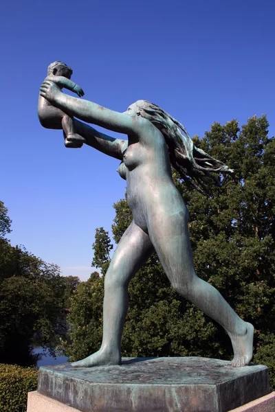 Sculpture In Vigeland Park — Stock Photo, Image