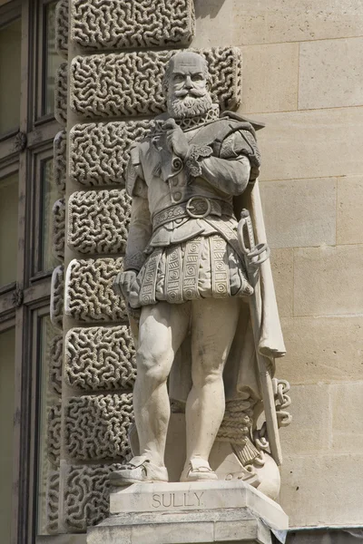Statue on the Louvre palace — Stock Photo, Image