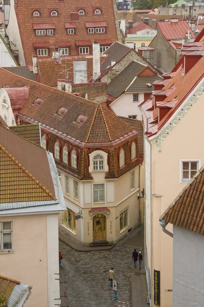 Dachy starego miasta w Tallinnie — Zdjęcie stockowe