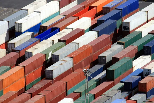 Containers in the harbor — Stock Photo, Image